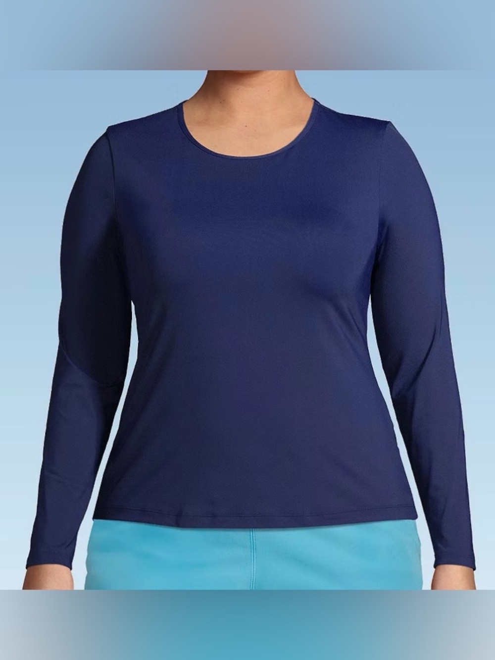 Lands End Long Sleeve Rashguard Sun Protection Tee